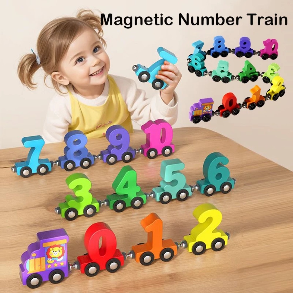 Kids Education Number - 1 conjunto de brinquedos de comboio