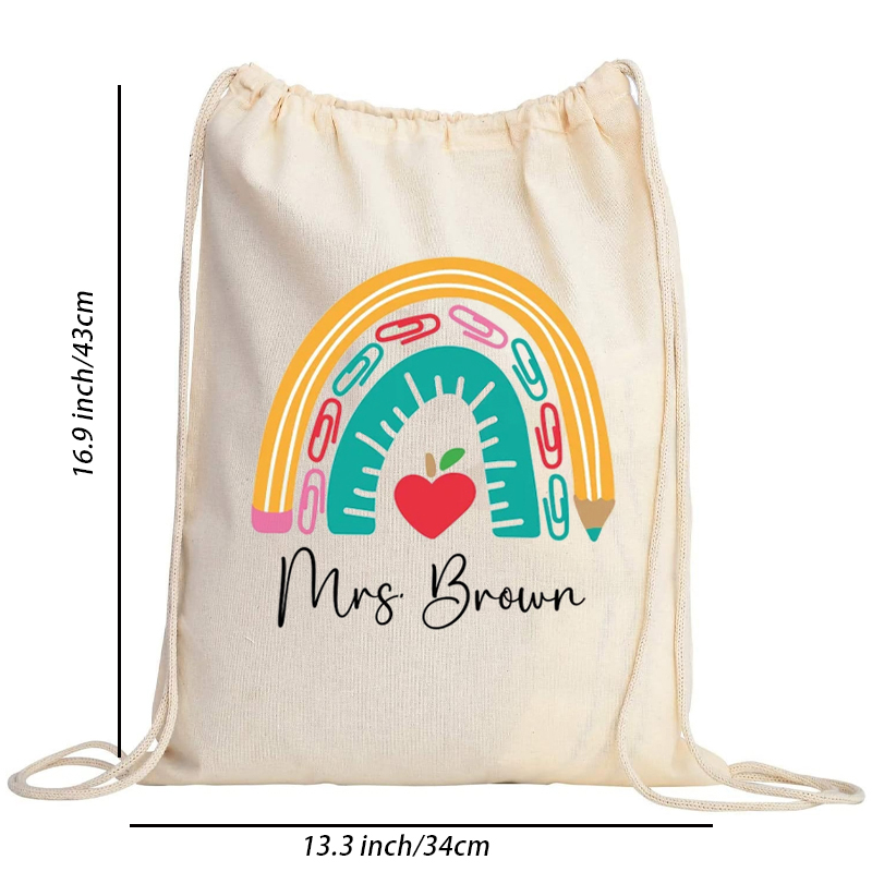 Mochila escolar de lona com no - Kids Education Name avaliação e preço