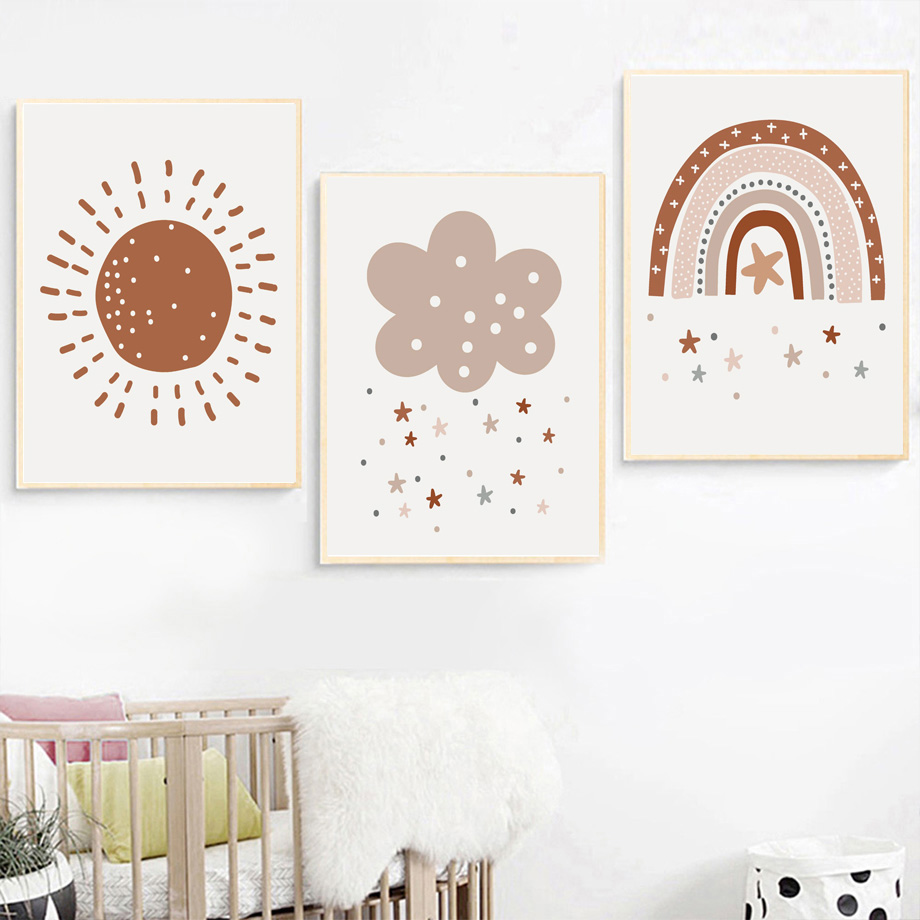 Pôster de Berçário Boho, Impre - Kids Education Name avaliação e preço